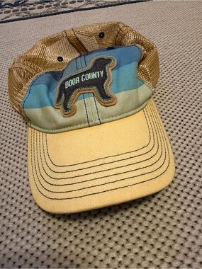 Legacy 'Door County' Bear Patch Trucker Hat - Yellow, Blue & Gold